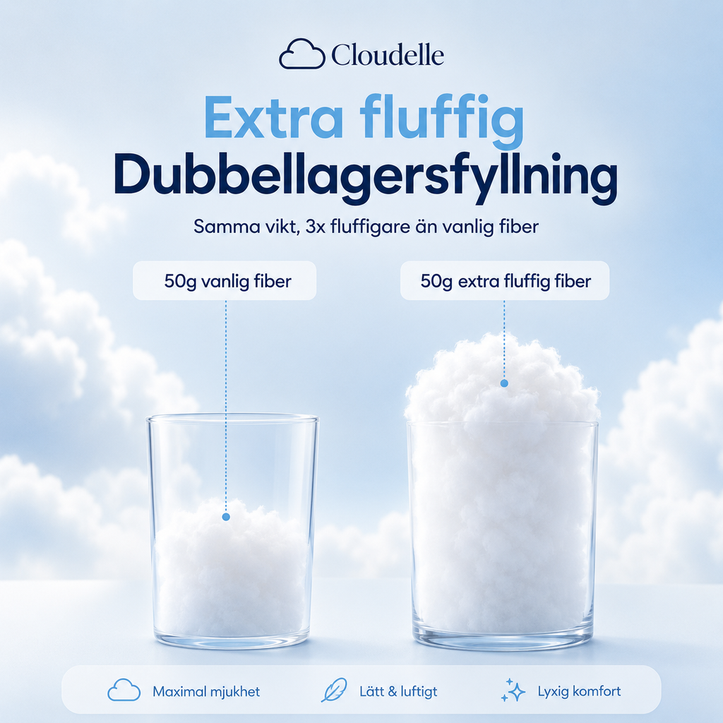 Cloudelle Kudde - fluffig kudde med kylande effekt